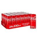 Coca-Cola en canette sleek 24 x 33cl