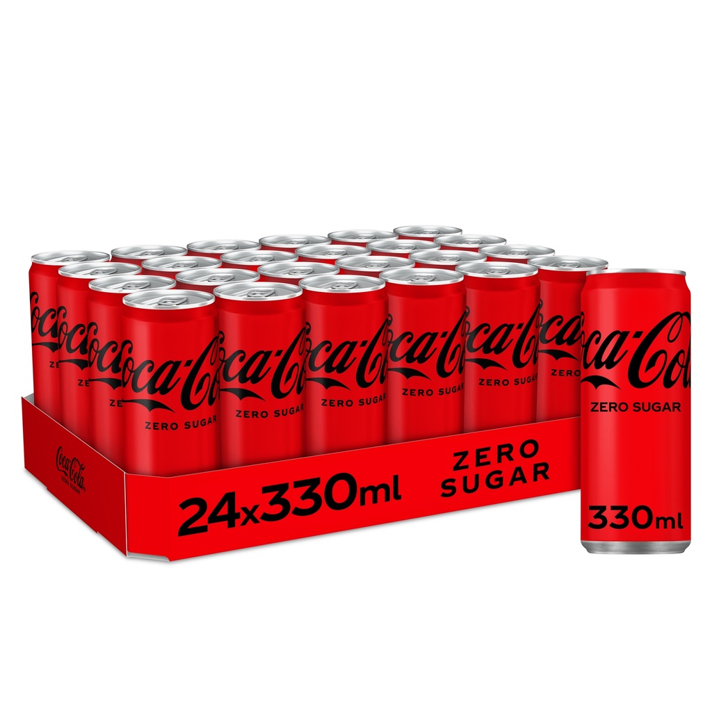 Coca-Cola Zero en canette sleek 24 x 33 cl