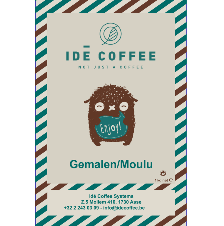 IDE Café en grains DECA Fairtrade 6 x 1 kg