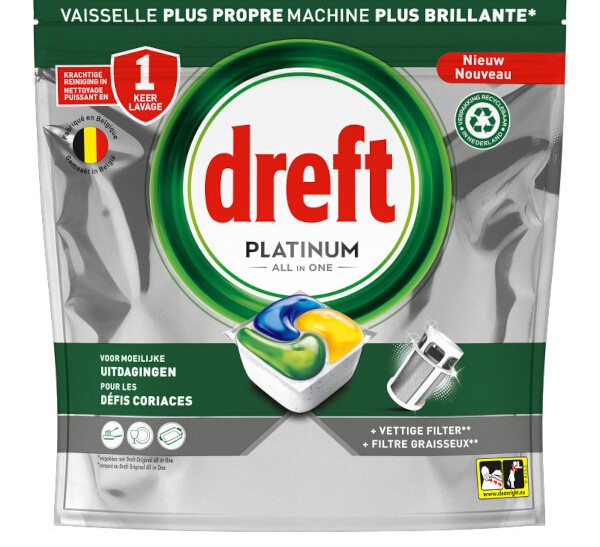 Dreft Vaatwas Platinum All in One Citroen [66st]