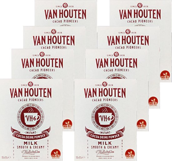 Van Houten cacaopoeder 8 x 10 x 23 gr