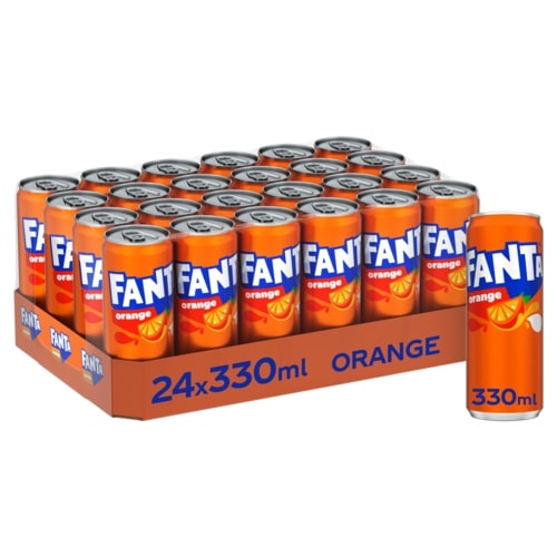 Fanta Orange en canette sleek 24 x 33 cl