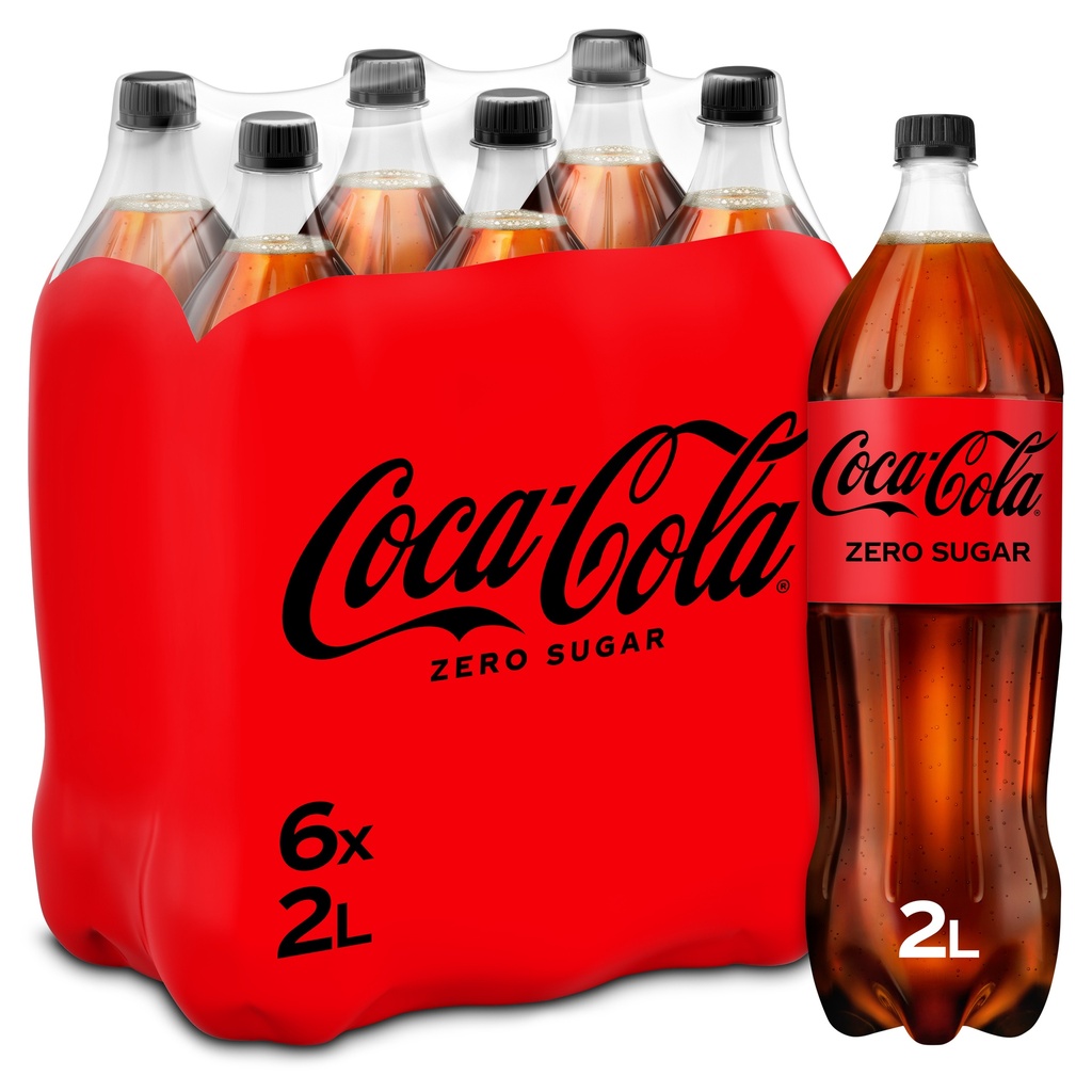 Coca Cola Zero in plastic bottle 6x2l