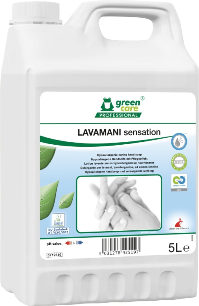 Lavamani Savon pour les Mains hypoallergénique 5l