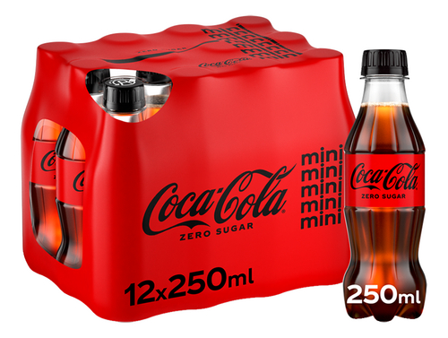 Coca-Cola Zero in fles plastiek 24x25cl