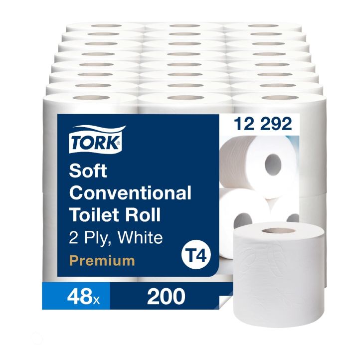 Rouleau de papier toilette conventionnel Tork Soft 8x6r (12292)