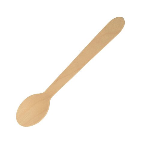 Coffee spoon wood L 110mm (100 pcs))