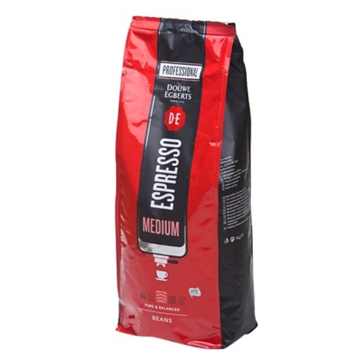 [CKOF304] Douwe Egberts Coffee Espresso Medium Roast UTZ - Bonen [6x1Kg]