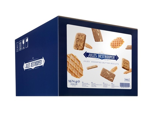 [CKOE205] Jules De Strooper "Assorted butter biscuits" ind. packed 300 pieces