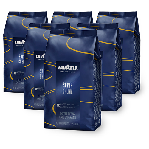 [CKOF708] Lavazza Super Crema - Grains [6x1kg]