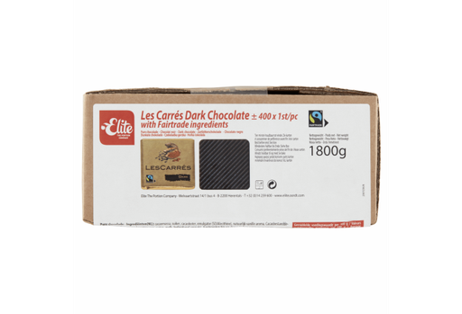 [CCHO163] Le Carré pur chocolat équitable ind. emballé 400x4,5gr