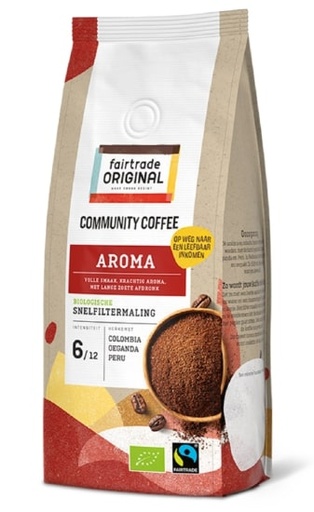 [CKOF434] FTO Fairtrade Aroma Coarse Coffee - Moulu [4x1Kg]