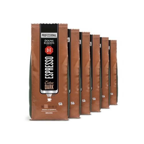 [CKOF309] Douwe Egberts Coffee Espresso Extra Dark Roast - Beans [6x1Kg]