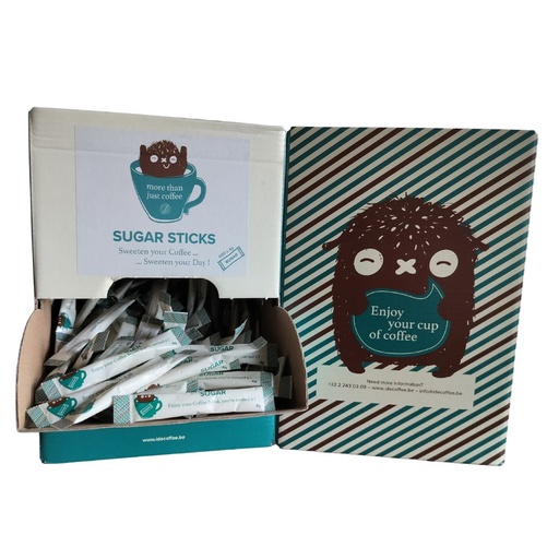 [CSUI005] IDE suiker dispenserdoos sticks 600 x 4 gr