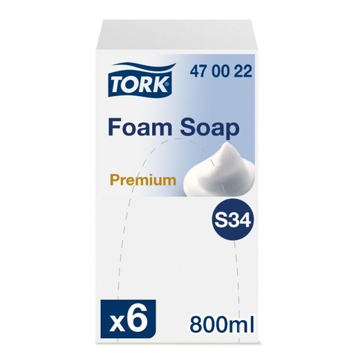 [DZEE321] Tork Foam soap premium Rose parfumé (S34) 6x800ml (470022)