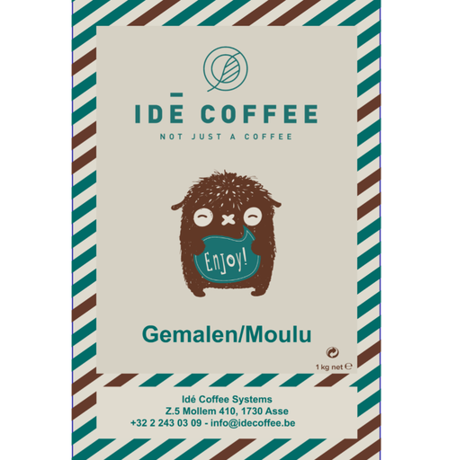 [CKOF214] IDE Café en grains DECA Fairtrade 6 x 1 kg