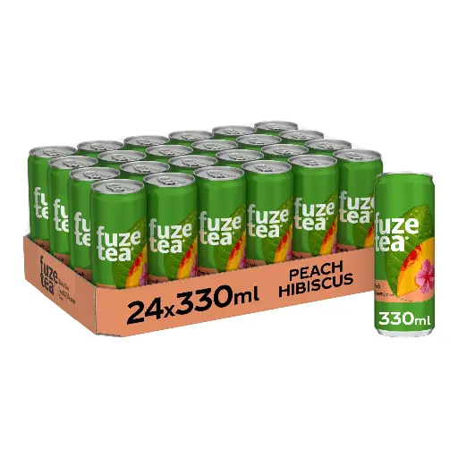 [CFRF042] Fuze Tea Black Tea Peach Sleek en cannette 24 x 33cl
